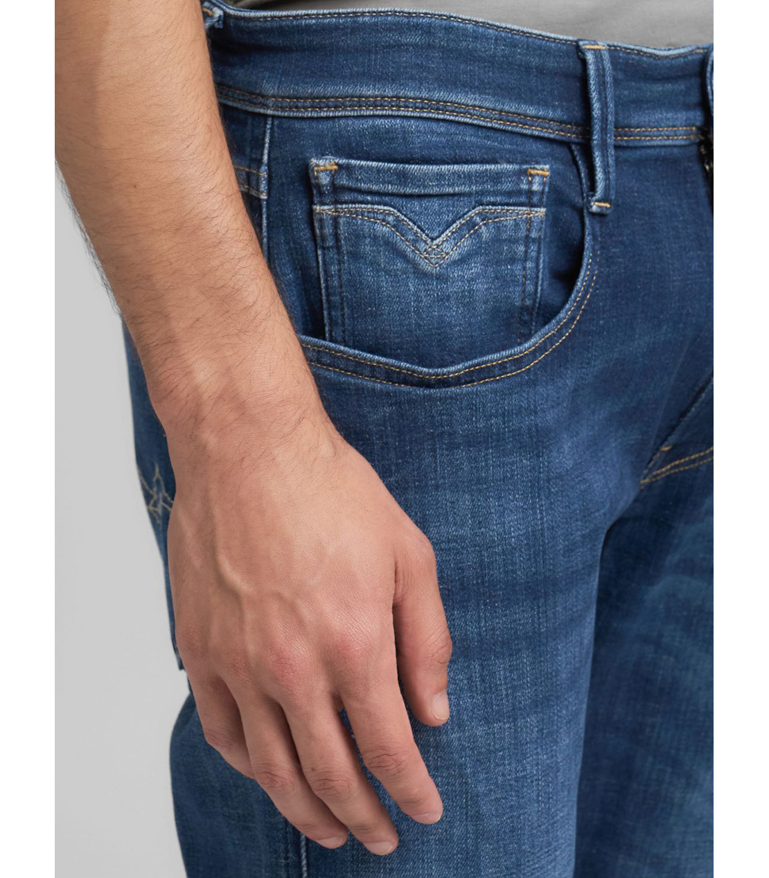 AGED 5 YEARS スリムフィット ANBASS オーガニックコットンデニム 詳細画像 ダークブルー 7